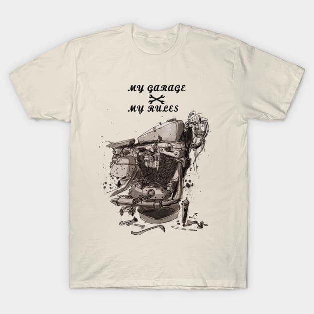 Garage Time !!! T-Shirt by adityawagaskar